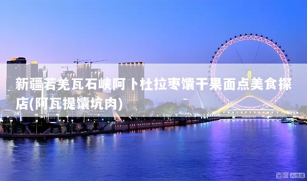 新疆若羌瓦石峡阿卜杜拉枣馕干果面点美食探店(阿瓦提馕坑肉)