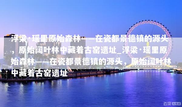 浮梁·瑶里原始森林——在瓷都景德镇的源头，原始阔叶林中藏着古窑遗址_浮梁·瑶里原始森林——在瓷都景德镇的源头，原始阔叶林中藏着古窑遗址