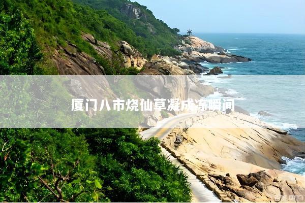厦门八市烧仙草凝成冻瞬间